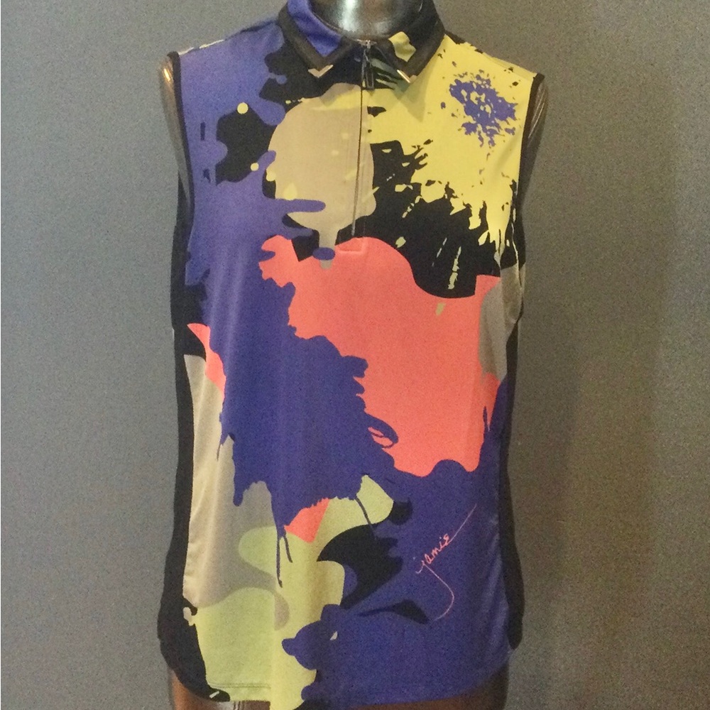 Jamie Sadock Abstract Sleeveless Top